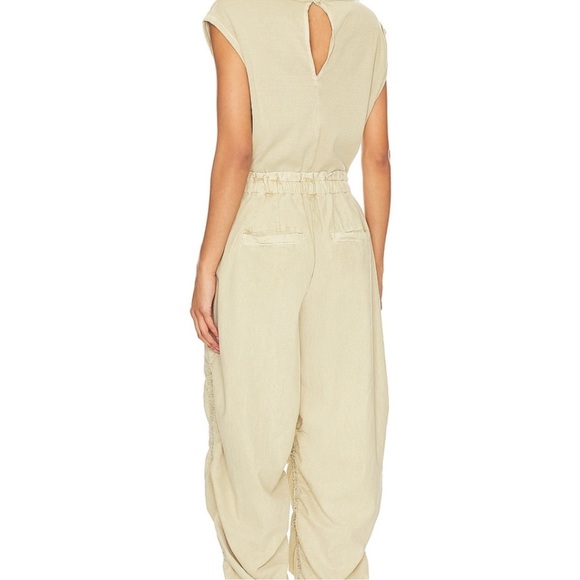 NWT Free People Mixed Media Jumpsuit Sz Medium - Picture 6 of 6